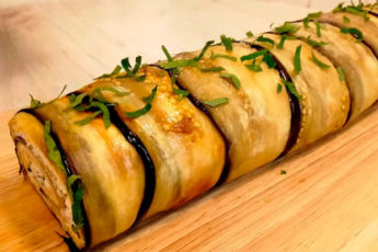 Очень вкусная и красивая закуска из баклажанов