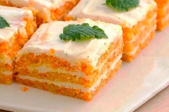 Легкое морковное пирожное для тех, кто на диете!