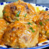 Сочные и очень вкусные ленивые голубцы с подливкой в духовке